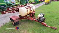 Single axle ATV sprayer/Avadexer bogey with Honda pto engine booms and tank, project