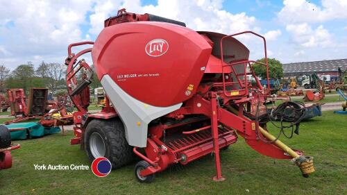 Welger RPC 445 Tornado baler and wrapper, control box in the office