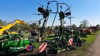 Fendt Twister 6606 6m tedder, 2018 low hours, pto in office - 2