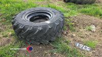 Dumper wheel and tyre 11.5.80.15.3 six stud
