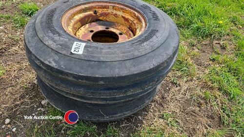 JCB 3CX wheels and tyres 9.00 16