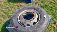 Golden Crown tyre plus rim, AD153, 295/80R22.5, 10% tread - 2