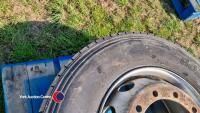 Golden Crown tyre plus rim, AD153, 295/80R22.5, 10% tread - 3