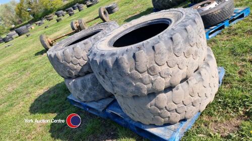 4 x Michelin tyres, BIB Load, 460/70-24, 10% tread