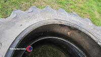 Set of part warn row crop tyres. 2 Agrimax 380/90R50 and 2 Agrimax 380/85R34. - 3