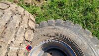 Pair of 12.5/80-15.3 rims with tyres - 3