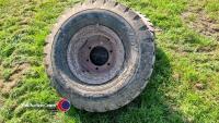 Pair of 12.5/80-15.3 rims with tyres - 4