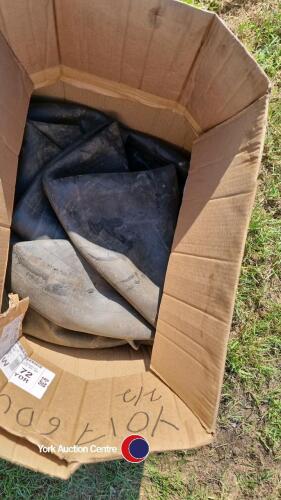 Box of used inner tubes, various sizes