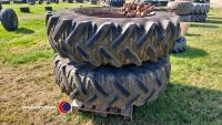 16.9R38 dual wheels with clamps
