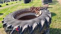 16.9R38 dual wheels with clamps - 2