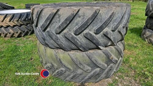Pair of Michelin 650/65R42 tyres