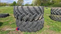 Pair of Trelleborg 710/70R42 tyres