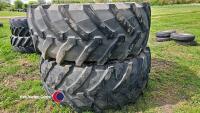 Pair of Trelleborg 710/70R42 tyres - 4
