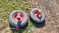 Pair of stub axle ends 6.00-9 - 2