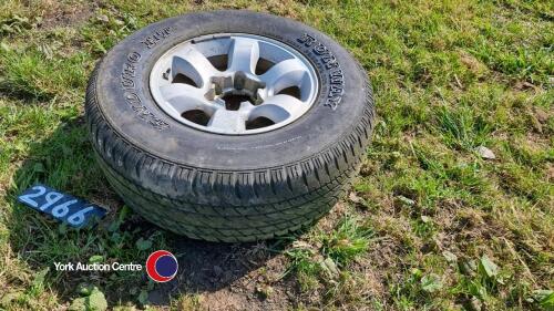 Enduro HT Runaway P265/70R16 and rim good tread