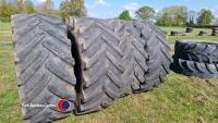 4 x BKT IF 600/70R30 JCB Fastrac tyres - 4