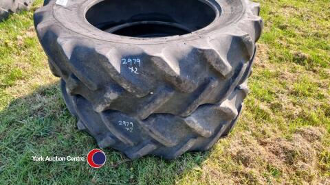 2 x Goodyear 13.6R28 tyres