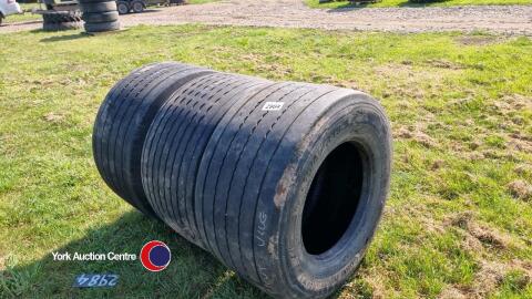 3 x 445/45R19.5 tyres, all removed tubeless
