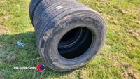 3 x 445/45R19.5 tyres, all removed tubeless - 2