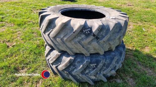 Pair of 16.9-R28 Michelin tyres