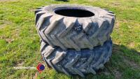 Pair of 16.9-R28 Michelin tyres