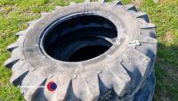 Pair of 16.9-R28 Michelin tyres - 2