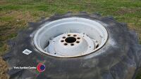 2 x Ford 8 stud wheels, 16.9 x 30 - 2