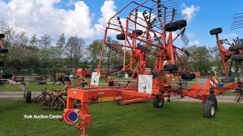 Kuhn GA7301 twin rotor rake, swath width adjustable, 2006, pto in office