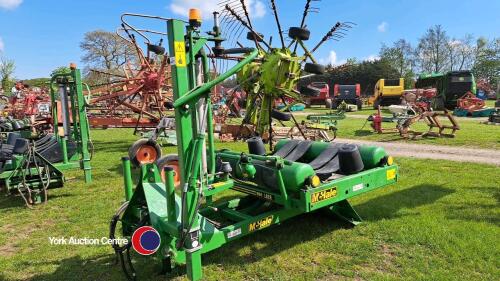 2016 McHale 991 LBER remote control static wrapper, 8396 bales, control box in office
