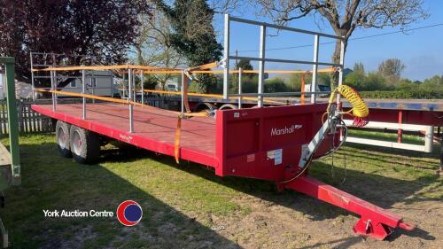 Marshall 28ft 12T bale trailer with air and oil brakes, fitted with fall arrest system. gwo