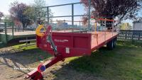 Marshall 28ft 12T bale trailer with air and oil brakes, fitted with fall arrest system. gwo - 2
