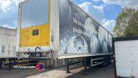 Triaxle artic 13.6m insulated storage trailer, air suspension, barn doors