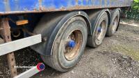 Triaxle artic 13.6m insulated storage trailer, air suspension, roller shutter door - 5