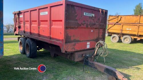 Marshall 10T tipping trailer with hyd back door