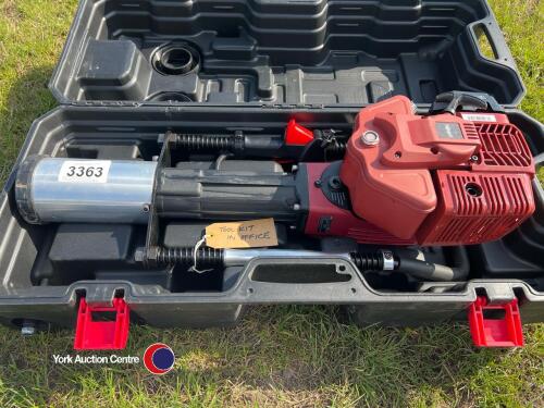 Hillvert HT-Pilot-1500 petrol pile driver, as new, hand held post knocker up to 100mm posts, adaptors for 49 and 69mm, toolkit in office