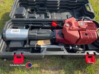 Hillvert HT-Pilot-1500 petrol pile driver, as new, hand held post knocker up to 100mm posts, adaptors for 49 and 69mm, toolkit in office