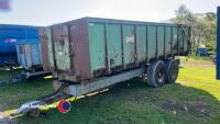 Easterby 14T trailer, sprung drawbar, hyd back door - 2