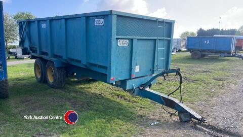 2002 Armstrong Holmes 14T mono trailer c/w hydraulic door