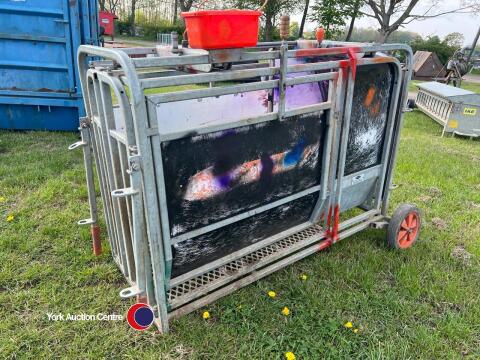 Ritchie lamb weigh crate with Trutest digital weigh head, it does work but needs a bit of attention, , control box in office