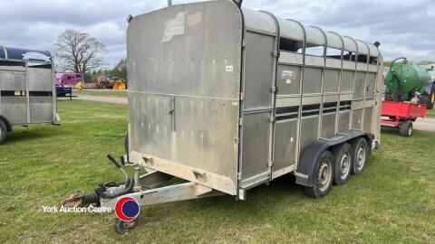 Ifor Williams 14ft livestock trailer, key in office