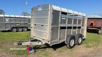 2020 Ifor Willaims TA510 12ft stock trailer c/w sheep decks, 2x sheep gates, 1 cattle gate - 2