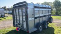 2020 Ifor Willaims TA510 12ft stock trailer c/w sheep decks, 2x sheep gates, 1 cattle gate - 4