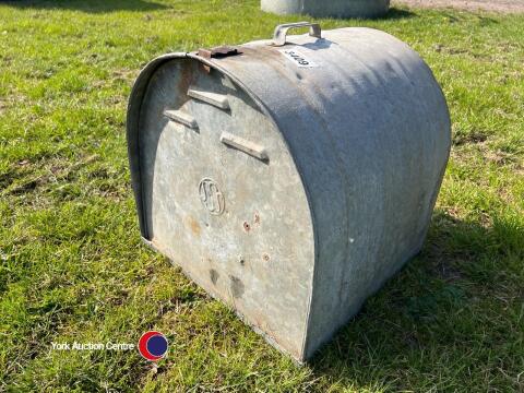 Galvanised chicken coop