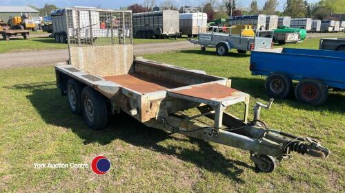 Ifor Williams 1.5T mini-digger trailer with ramp
