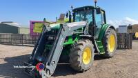 John Deere 6630 tractor, quickie loader, approx 4900 hours, NK61 BZU