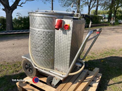 Holm & Laue 260L milk taxi and pasteuriser, spares or repairs