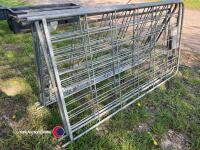 6 x galvanised hurdles - 3
