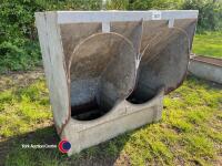 Galvanised sow trough - 2