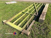 12ft wooden gate and post - 3