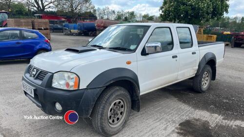 2009 Nissan NP300 Workmate D/C 4WD pickup - MX59 YOW - 2.5 diesel - HPi clear - MOT 20.9.25 - 4 former keepers - V5 in office - Mileage discrepancy (August 2018 mileage 93,000 - September 2019 mileage 57,000)